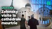 En Ukraine, Volodymyr Zelensky visite la cathédrale d’Odessa visée par un tir russe