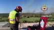 Disastroso incendio nel Salento, in corso bonifica a Ugento e San Cataldo - video dei VdF