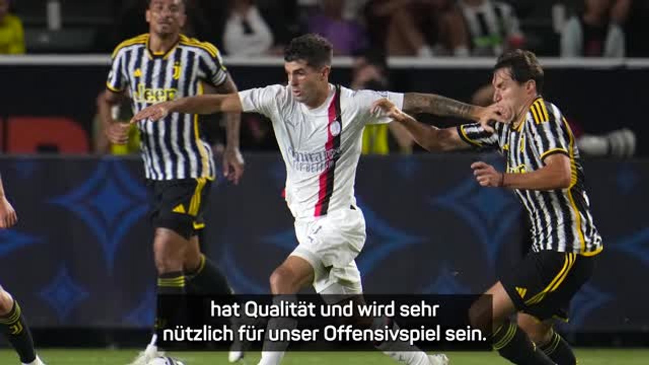 Pioli: Pulisic 'ein kluger Spieler mit Qualität'