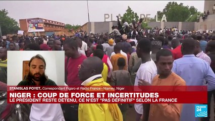 Coup de force au Niger : E. Macron condamne "un coup d'Etat illégitime et dangereux"