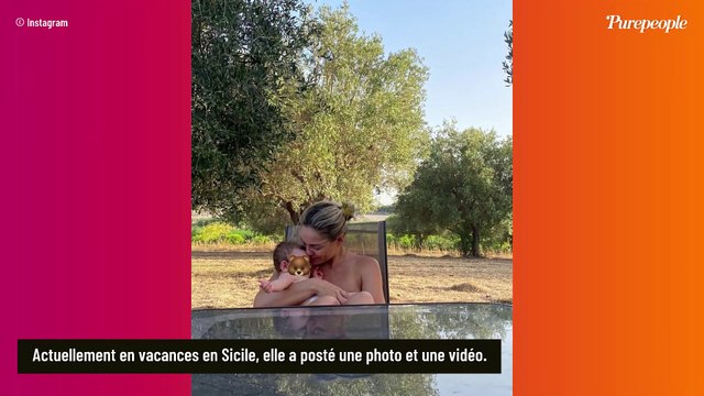 Joy Esther maman comblée : doux moment de complicité avec sa fille Nina, la comédienne topless en Sicile !
