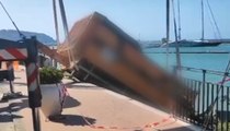 Ischia, tragedia sfiorata: rimorchio finisce su una scogliera (28.07.23)