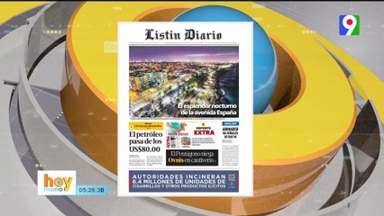 Titulares de prensa Dominicana del viernes 28  julio  | Hoy Mismo