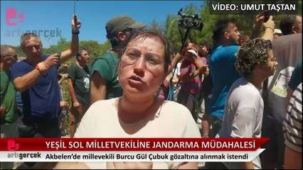 Akbelen'de Yeşil Sol milletvekiline jandarma müdahalesi: Yere düşürüldü, gözaltına alınmak istendi