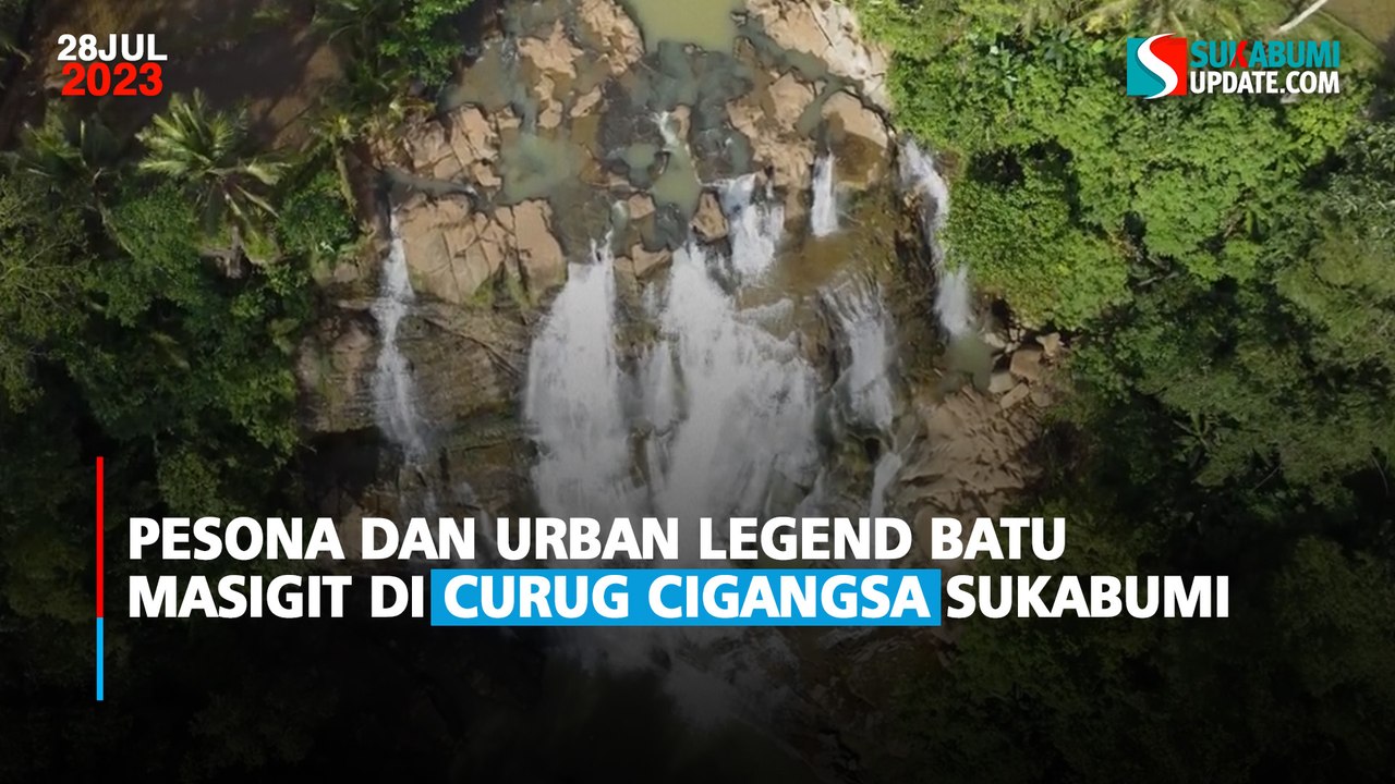 Pesona dan Urban Legend Batu Masigit di Curug Cigangsa Sukabumi