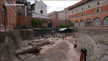 Descubren las ruinas del antiguo teatro del emperador Nerón tras siglos enterrado