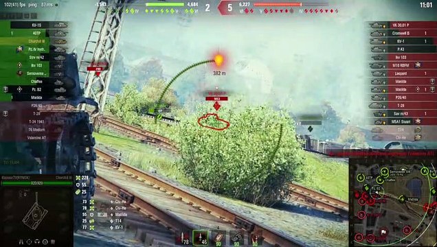 [ wot ] CHURCHILL III 鋼鐵巨獸的征服！ | 5 kills 2.2k dmg | world of tanks | @pewgun77 ​