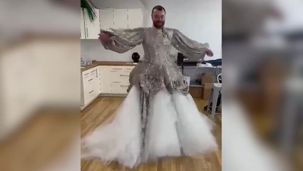 Sam Smith dazzles in jaw-dropping designer dress on Gloria world tour