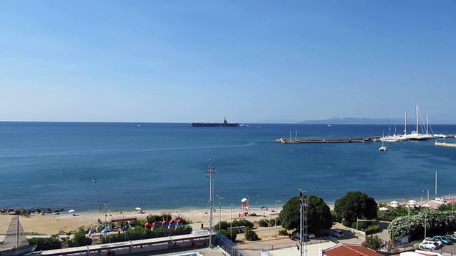 Flisvos 28/7/2023 Aircraft carrier of the United States of America Uss Gerald R.Ford