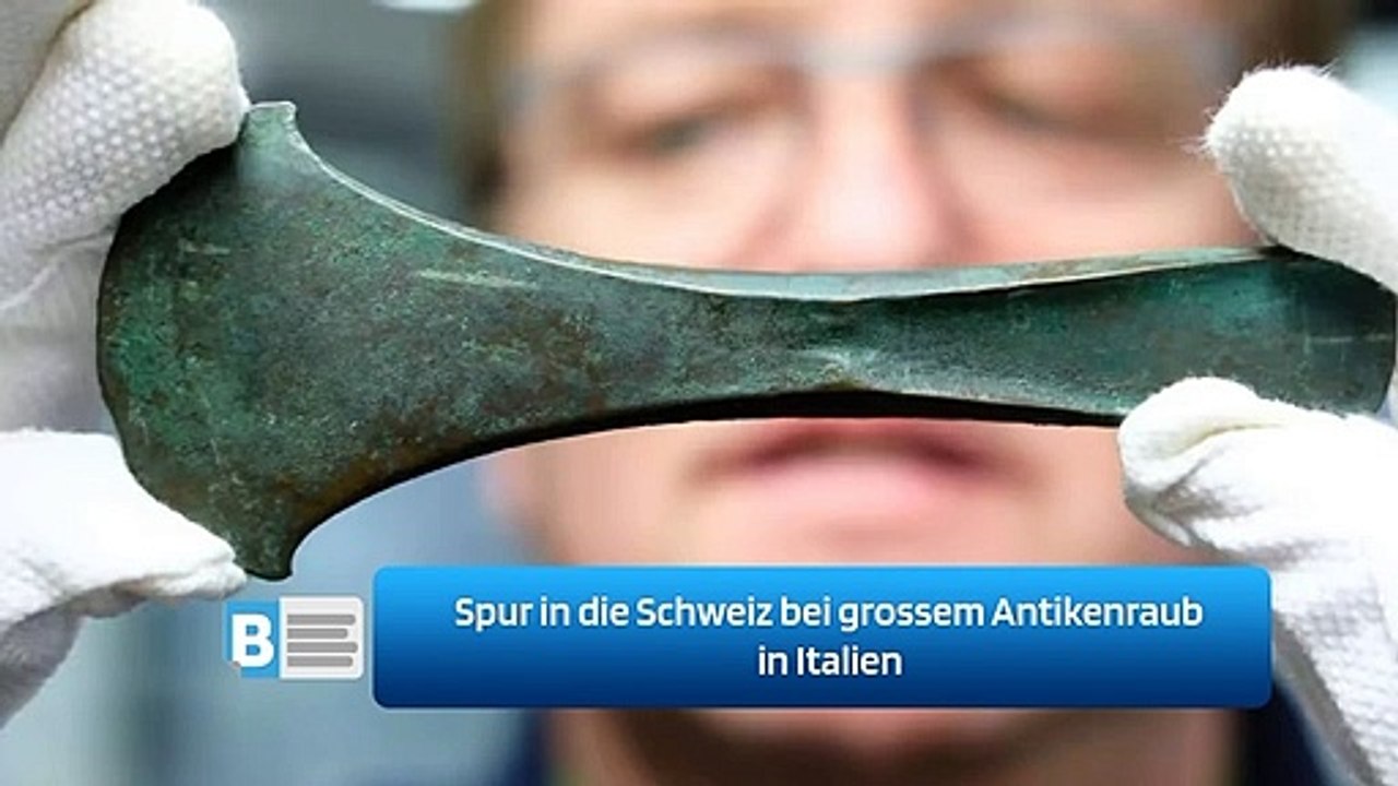 Spur in die Schweiz bei grossem Antikenraub in Italien