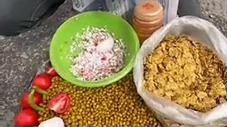 Rajasthani Men Selling Chana Masala _ Indian Street Food