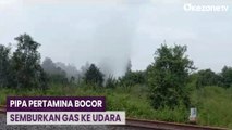 Pipa Pertamina Bocor Semburkan Gas ke Udara Gegerkan Warga Ogan Ilir