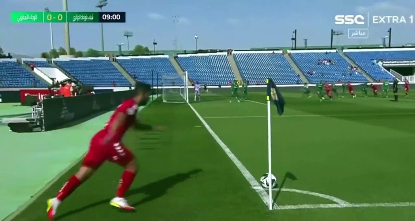 Le but de Hedded pour le CRB vs Raja sur un corner de Selmi