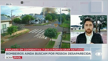 Buscas por haitiano desaparecido em explosão