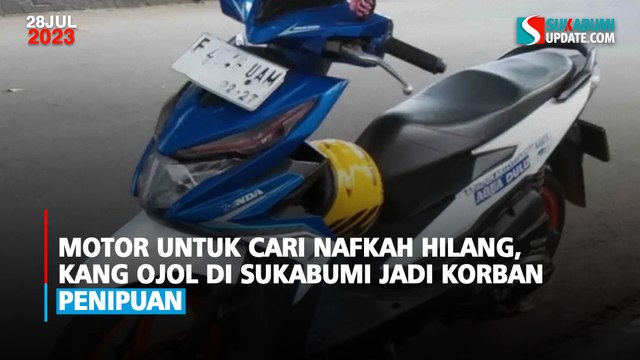 Motor untuk Cari Nafkah Hilang, Kang Ojol di Sukabumi Jadi Korban Penipuan
