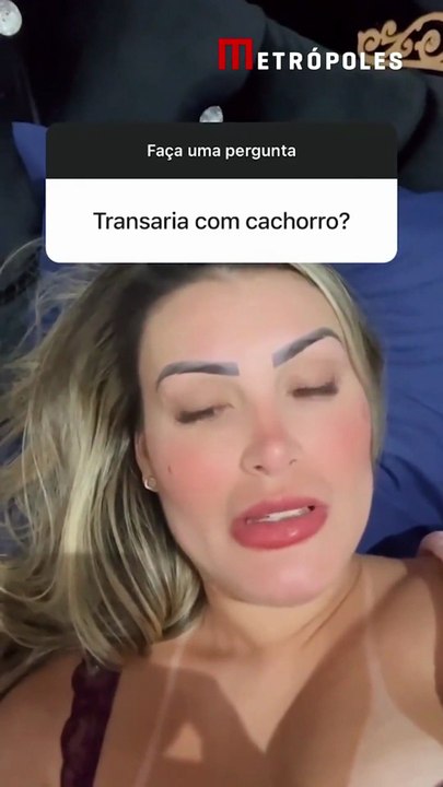 Andressa Urach revela cantada de pastor