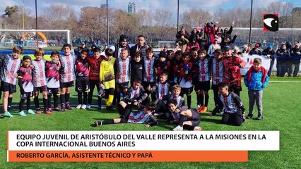 Download Video: Equipo juvenil de Aristóbulo del Valle representa a la Misiones en la copa internacional Buenos Aires