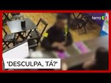Homem pede desculpas a funcionárias ao assaltar sorveteria em Taquarituba (SP)