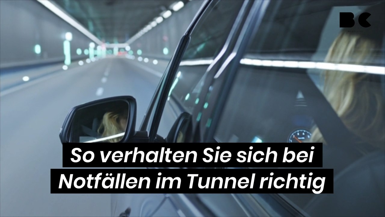 So verhalten Sie sich bei Notfällen im Tunnel richtig