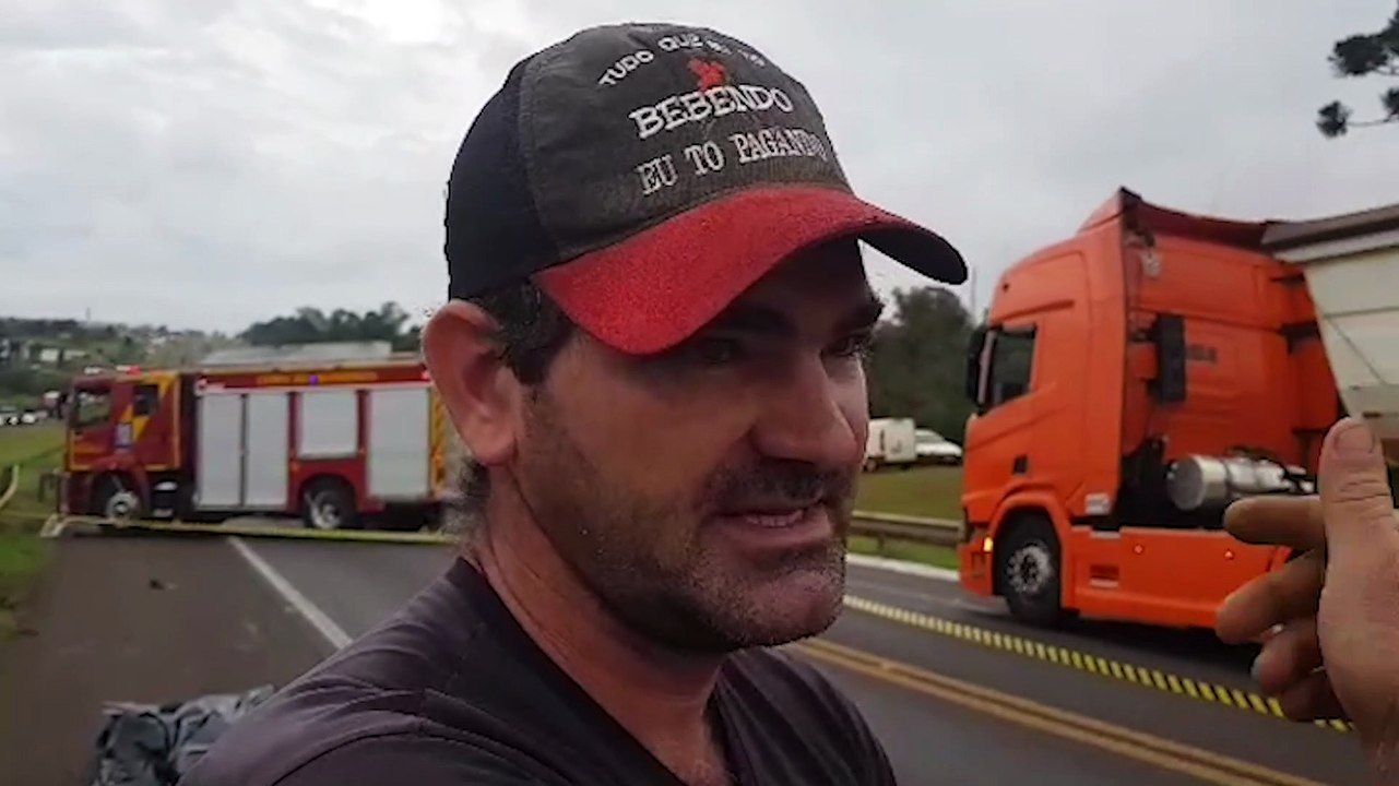 Motorista de caminhão envolvido em atropelamento com morte detalha como ocorreu acidente