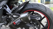 KAWASAKI Z 1000 Abs AKRAPOVIC Vs ZXR 400 NO STOCK EXHAUST SOUND