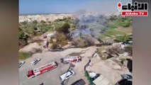 4 فرق إطفاء سيطرت على حريق أشجار في الجهراء