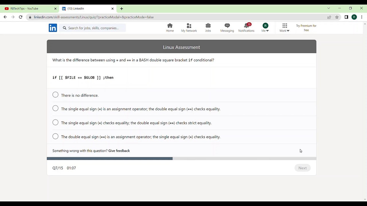 LinkedIn Linux Assessment Questions and Answers 2023 - Linkedin Linux Quiz Answers - Linkedin Skill Test Answers 2023