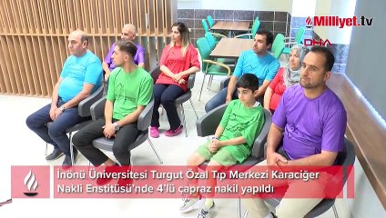 Tıp literatürüne girdi! Malatya'da 4’lü çapraz karaciğer nakli