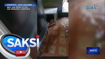 Ilang bahay at simbahan sa Pampanga, pinasok ng baha | Saksi
