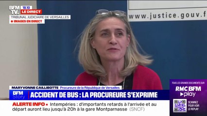 Accident de bus dans les Yvelines: le conducteur de la voiture "était en règle", indique Maryvonne Caillibotte, procureure de la République de Versailles