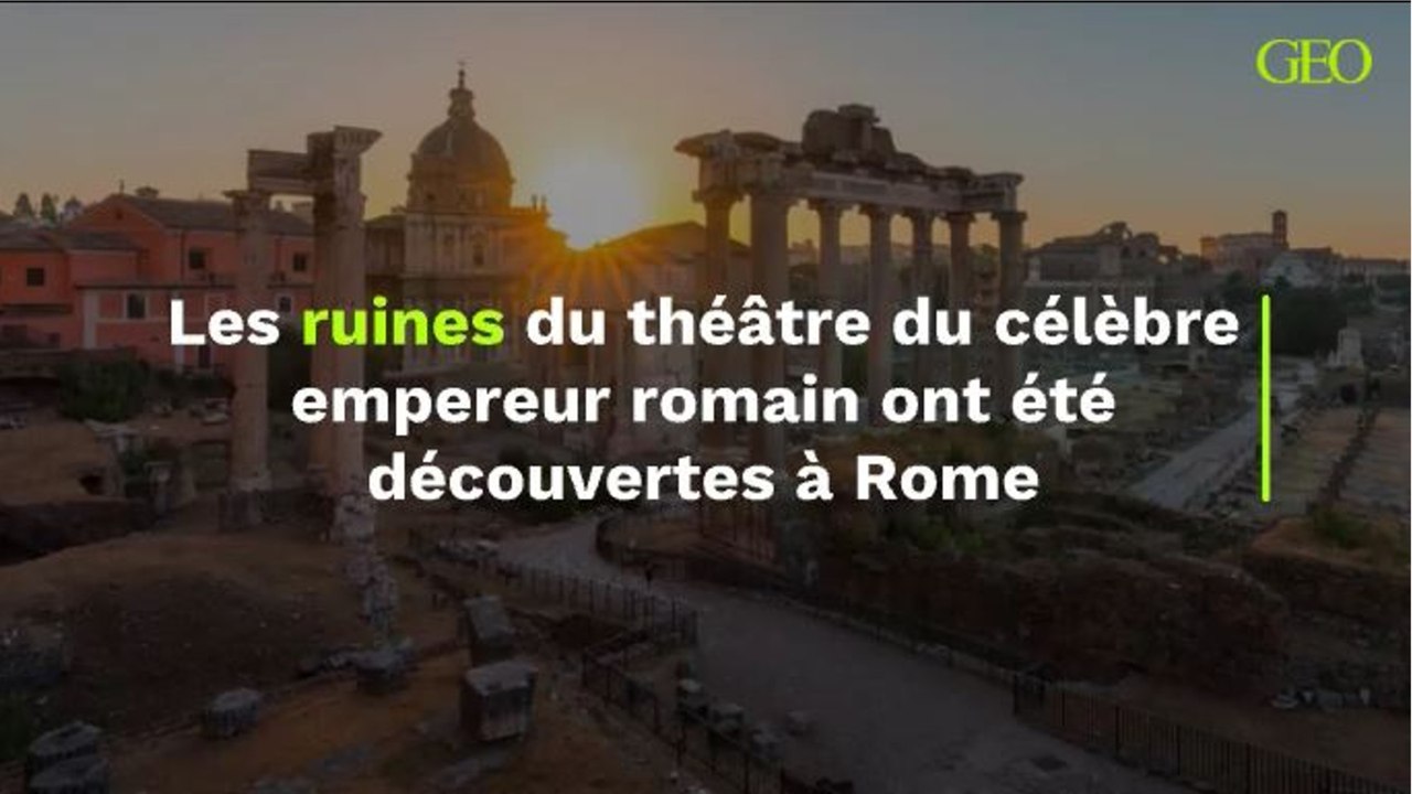 Les ruines du théâtre du célèbre empereur romain ont été découvertes à Rome