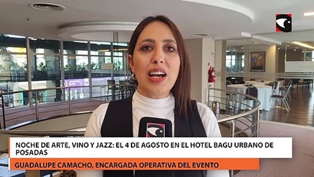 Noche de arte, vino y jazz el 4 de agosto en el hotel Bagu Urbano de Posadas