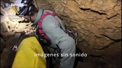 La Guardia Civil rescata el cuerpo del espeleólogo francés fallecido en el interior de una cueva