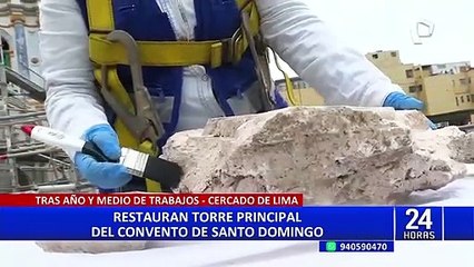 Restauran torre principal de convenio Santo Domingo tras 18 meses de trabajos