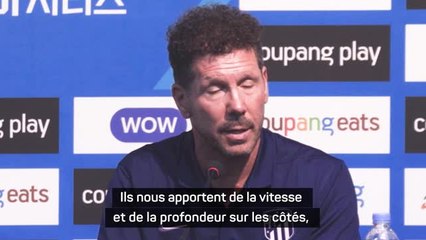 Atlético - Pour Simeone, l’effectif pourrait ne plus bouger d’ici la fin du mercato