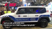 Yerli ve milli zırhlı polis aracı TULGA 4x4 SUV İDEF’te yoğun ilgi gördü