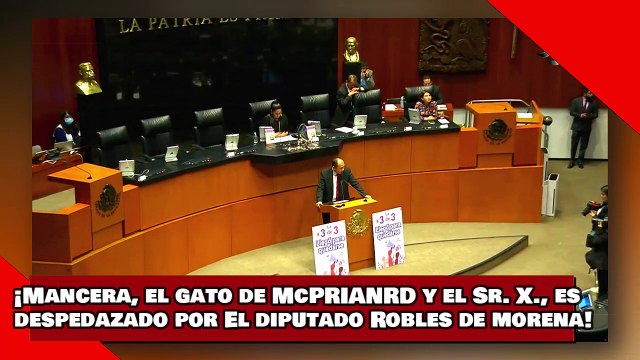 ¡VEAN! ¡Mancera, el gato de McPRIANRD y el Sr. X., es despedazado por El diputado Robles de morena!