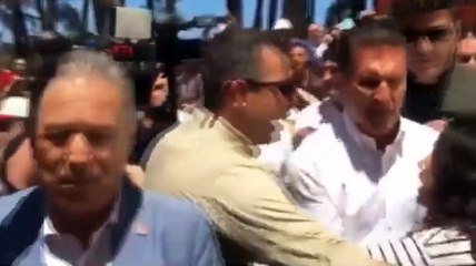 Mustafa Sarıgül, Akbelen'de Kılıçdaroğlu'nu protesto eden kadını sürükledi