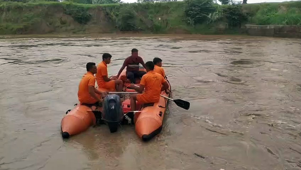 देखें वीडियो... मछली पकड़ने गए तीन युवक नदी में बहे, एक को बचाया, दो लापता