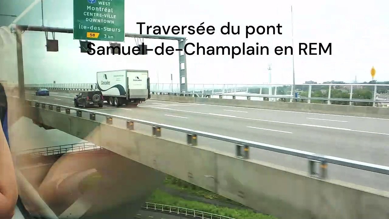 Traversée du pont Samuel-de-Champlain