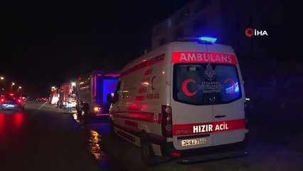 Un incendie s'est déclaré dans le bâtiment où étaient fabriquées les lingettes humides à Büyükçekmece.