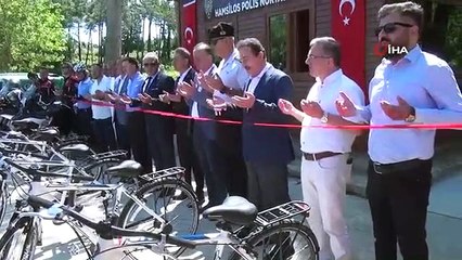 Des équipes de police à vélo ont commencé à travailler à Sinop