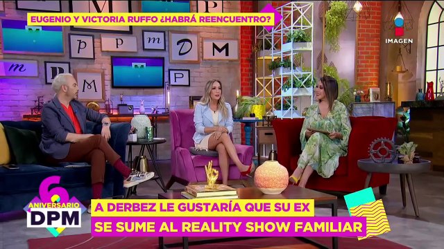 ¡Eugenio Derbez ASEGURA ya hizo las paces con Victoria Ruffo y la quiere llevar de viaje!