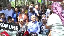 Kılıçdaroğlu, desteklemek için gittiği eylemcilerin tepkisiyle karşılaştı