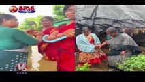 BRS Leaders Trolls MLA Seethakka For Crying On Floods In Social Media _ V6 Teenmaar