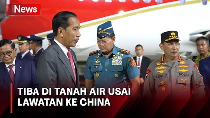 Presiden Jokowi Tiba di Tanah Air usai Kunjungan Kerja ke China