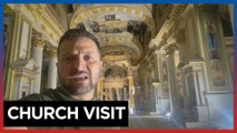 Zelenskyy visits Odesa cathedral damaged in Russian strike