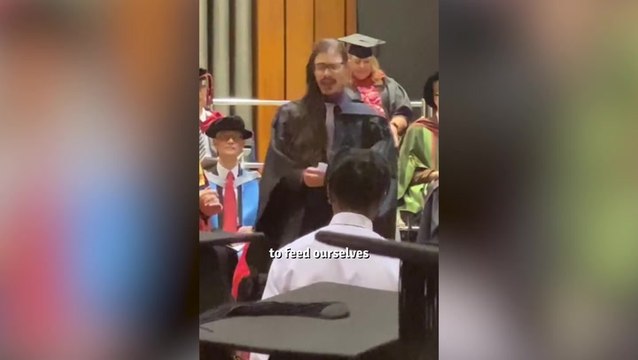 Just Stop Oil activist interrupts own graduation at Lancaster University in climate protest