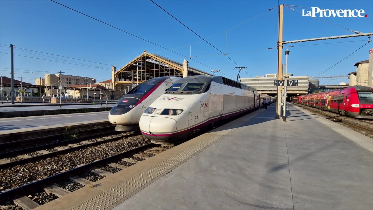 On était au premier départ du train qui relie Marseille à Madrid ce samedi matin