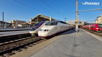 On était au premier départ du train qui relie Marseille à Madrid ce samedi matin